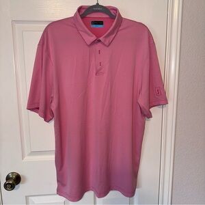 Men’s PGA tour  Polo Shirt XL Coral Golf Golfer Casual Mens